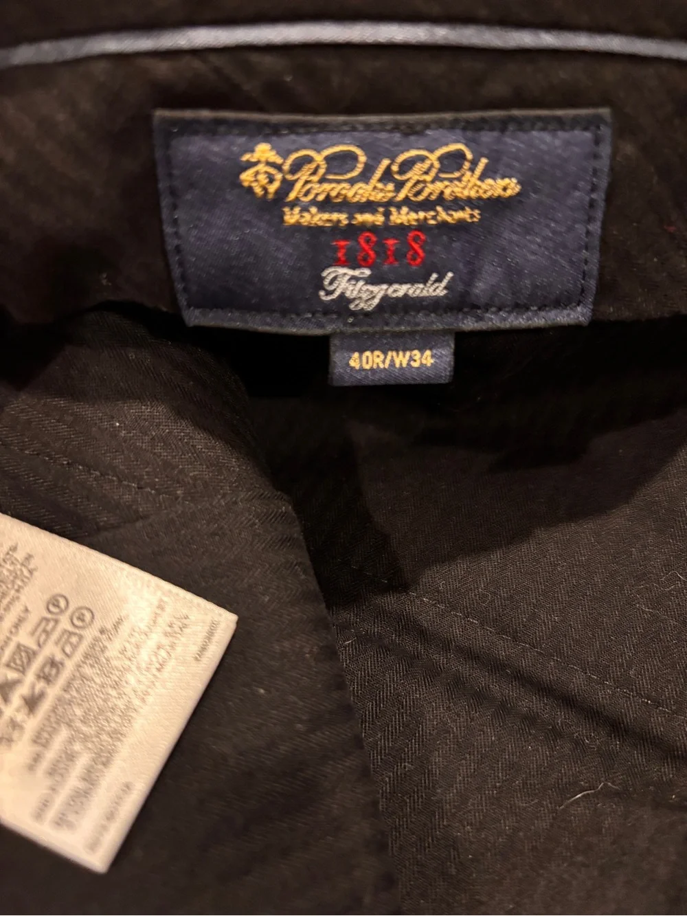 Men's Brooks Brothers “Fitzgerald” 2 piece suit. NWOT 40R x 32W.